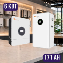 Комплект автономного енергоживлення: Felicity IVEM6048-II 48В 6 кВт+ Felicity FLA48171 51.2V 171Ah LiFePO4
