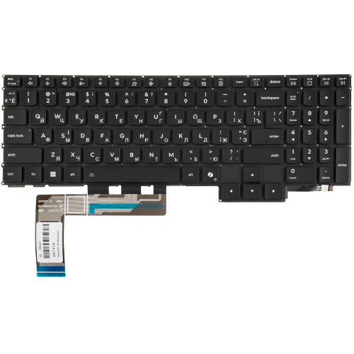 Клавиатура для ноутбука LENOVO (Legion: 5-16IAX10 series), ukr, black, без фрейма, подсветка клавиш