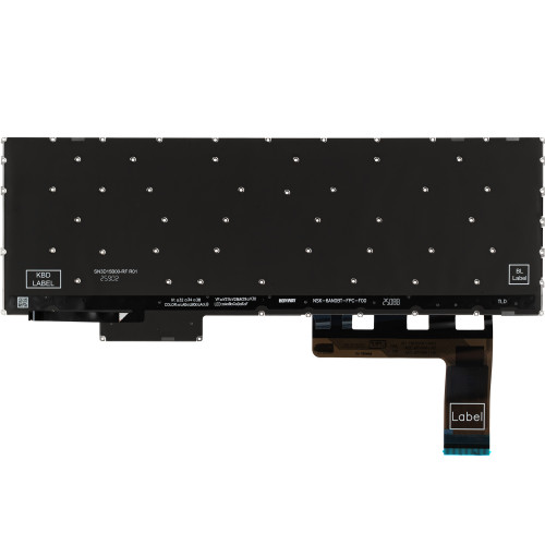 Клавіатура для ноутбука LENOVO (Legion: 5-15AHP10 series), ukr, black, без фрейма, підсвічування клавіш (RGB 1) (copilot)