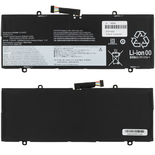 Батарея для ноутбуку Lenovo L21L4PE3 (IdeaPad: Duet 5 12IAU7) 15.44V 3239mAh Black