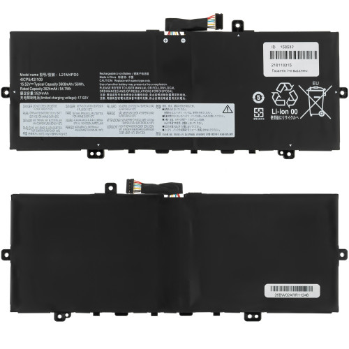 Батарея для ноутбуку Lenovo L21M4PD0 (ThinkBook: 13s G4 ARB, 13s G4 IAP) 15.52V 3608mAh Black