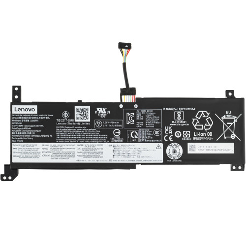 Сервісний оригінал - батарея для ноутбука LENOVO L20M2PF0 (IdeaPad 3 14ITL6, 3 15ITL6, 3 17ITL6) 7.68V 4947mAh 38Wh Black (5B11N52014)