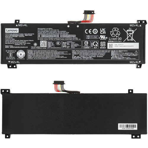 Сервисный оригинал -  батарея для ноутбука LENOVO L22X4PA0 (LOQ 15IRH8, 15APH8) 15.44V 3886mAh 60Wh Black (5B11N46039)