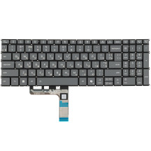 Клавіатура для ноутбука LENOVO (IdeaPad: Slim 5 16AHP10 series) ukr, dark gray, без кадру (copilot)