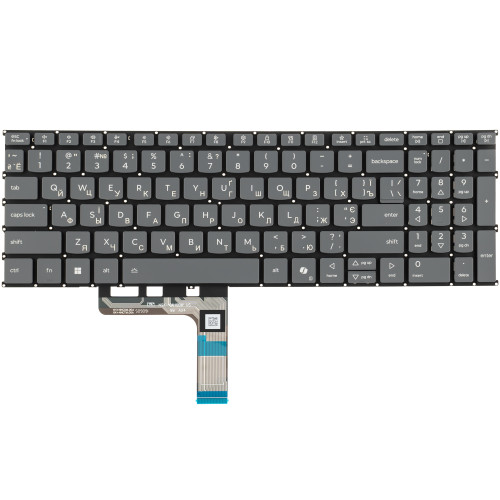 Клавиатура для ноутбука LENOVO (IdeaPad: Slim 5 16AHP10 series) ukr, dark gray, без фрейма (copilot)