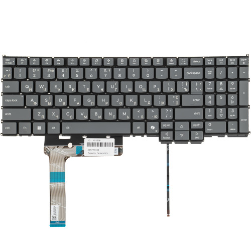 Клавіатура для ноутбука LENOVO (ThinkBook: 16 G7) ukr, dark gray, без кадру, підсвічування клавіш (copilot)