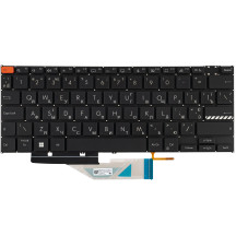 Клавиатура для ноутбука ASUS (K3402 series) ukr, black, без фрейма, подсветка клавиш (Red Esc)