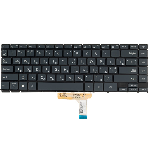 Клавіатура для ноутбука ASUS (UX325 series) ukr, black, без фрейму, підсвічування клавіш