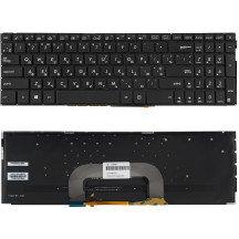 Клавиатура для ноутбука ASUS (X705 series) ukr, black, без фрейма, подсветка клавиш