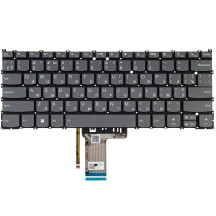 Клавіатура для ноутбука LENOVO (Yoga 7 14IAL7) ukr, black, без кадру, підсвічування клавіш