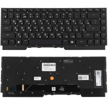 Клавіатура для ноутбука DELL (Alienware M15 R6), rus, black, подсветка клавиш (RGB)