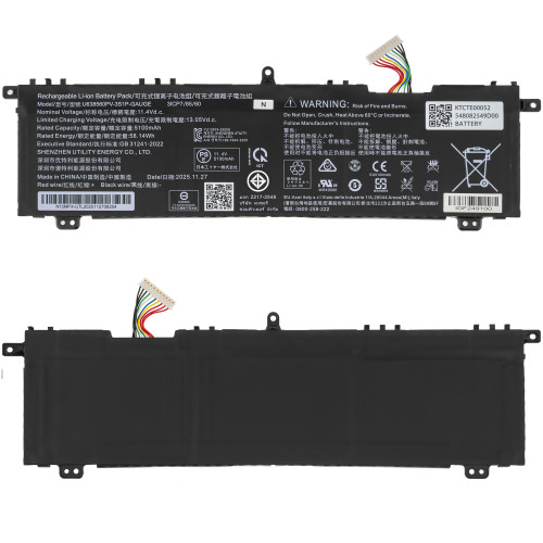 Сервісний оригінал - батарея для ноутбука Acer U638560PV-3S1P-GAUGE (AL15-74P, AL15-44P, AL15-45P) 11.4 5100mAh 58Wh Black (KT.CTE00.052)