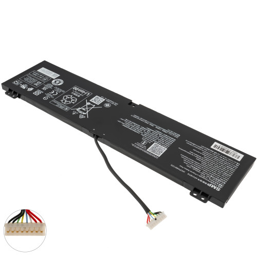 Сервісний оригінал - батарея для ноутбука Acer AP21B7Q (Predator PT314-52s) 15.48 4930mAh Black