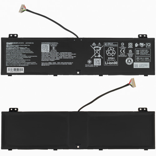 Сервісний оригінал - батарея для ноутбука Acer AP21B7Q (Predator PT314-52s) 15.48 4930mAh Black