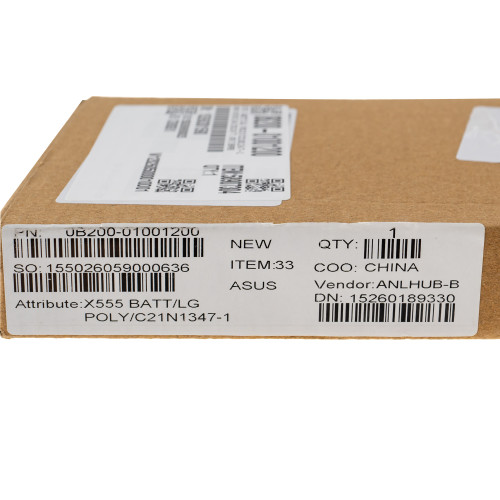 Сервісний оригінал - батарея для ноутбука ASUS C21N1347-1 (X555LA, X555LD, X555LN, R556LD) 7.6V 38Wh 5000mAh Black (0B200-01001200)
