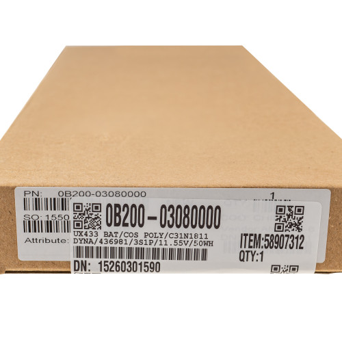 Сервісний оригінал - батарея для ноутбука ASUS C31N1811 (Zenbook 14 UX433FA, UX433FN) 11.55V 4335mAh 50Wh Black (0B200-03080000)
