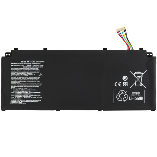 Батарея для ноутбука ACER AP15O5L (БЕЗ УШЕК) (Aspire S5-371, Chromebook R13 CB5-312T) 11.55V 4670mAh 53.9Wh Black
