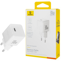 Зарядний пристрій Baseus Palm Fast Charger 1C 30W EU Moon White (P10111605213-00)