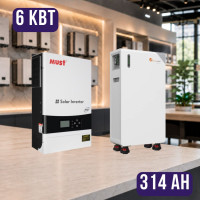 Комплект автономного энергопитания: MUST PV19-6048EXP 48V 6 kW + Felicity FLB48314TG1-H 51.2V 314Ah