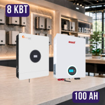Комплект автономного енергоживлення: Felicity IVEM8048-II 8 кВт 48 В+ MUST LP16-48100 48v 100ah, LiFePo4