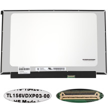 Матриця 15.6 TL156VDXP03-00 (1920*1080, 40pin(eDP, IPS, 144HZ, 300cd/m2, 800:1б кольоропередача 72%), LED, SLIM(без планок та вушок), матова, роз'єм праворуч знизу) для ноутбука