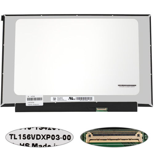 Матриця 15.6 TL156VDXP03-00 (1920*1080, 40pin(eDP, IPS, 144HZ, 300cd/m2, 800:1б кольоропередача 72%), LED, SLIM(без планок та вушок), матова, роз'єм праворуч знизу) для ноутбука