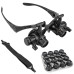 Бинокулярные очки-лупы Magnifier 9892G8KX (8 пар линз) c Led подсветкой