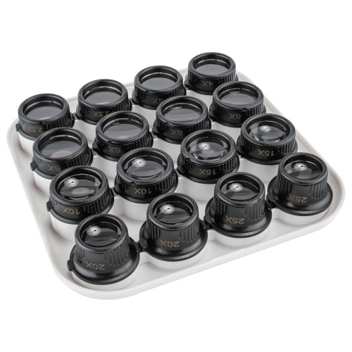 Бинокулярные очки-лупы Magnifier 9892G8KX (8 пар линз) c Led подсветкой