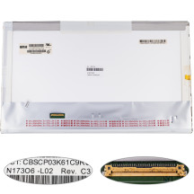 Матриця 17.3 N173O6-L02 (1600*900, 40pin, LED, NORMAL, матова, роз'єм ліворуч знизу) для ноутбука (renew)