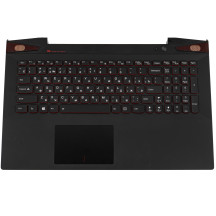Б.У. Клавіатура для ноутбука LENOVO (Y50-70 Keyboard+Touchpad+передня панель) rus, black, підсвічування клавіш