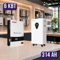 Комплект автономного энергопитания: MUST PV19-6048EXP 48V 6 kW + Felicity FLA48314-EU 51.2V 314Ah 16kWh