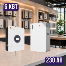 Комплект автономного энергопитания: Felicity IVEM6048-II 48В 6 кВт+ Felicity FLB48230WG1-H 51.2V 230Ah с подогревом