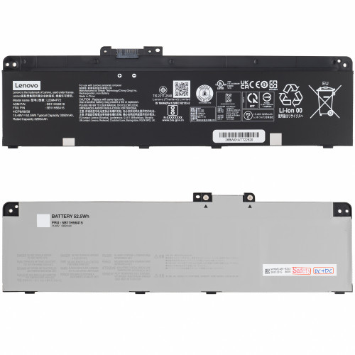 Оригінальна батарея для ноутбуку Lenovo L23B4P70 (ThinkPad: T14 Gen5, P14s Gen5) 15.44V 3400mAh Black