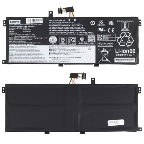 Оригинальная батарея для ноутбука Lenovo L21L4PG1 (ThinkPad: L13 Gen 3, L13 G4) 15.36V 2995mAh Black