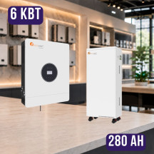 Комплект автономного енергоживлення: Felicity IVEM6048-II 48В 6 кВт+ Felicity FLA48280 51.2V 280Ah