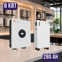 Комплект автономного энергопитания: Felicity IVEM8048-II 8 кВт 48 В+ Felicity FLB48280TG1-H с подогревом, 51.2V 280Ah