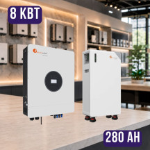 Комплект автономного енергоживлення: Felicity IVEM8048-II 8 кВт 48 В+ Felicity FLB48280TG1-H з підігрівом, 51.2V 280Ah