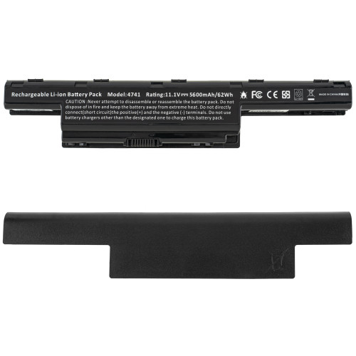 Батарея для ноутбука ACER AS10D31 (Aspire: 4551, 4741, 4771, 5252, 5336, 5551, 5552, TravelMate 5740, eMachines E442, E642 series) 10.8V 5600mAh, Black (LG/ Samsung/ Sanyo)