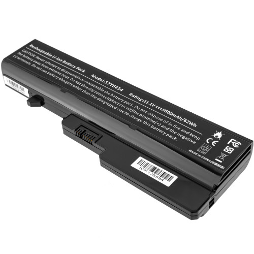 Батарея для ноутбука LENOVO 57Y6454 (B470, B570, G460, G470, G480, G560, G570, G770, V370, V470, V570, IdeaPad: V360, V460, Z360, Z370, Z380, Z460, Z470, Z480, Z560, Z570) 10.8V 5600mAh Black (LG/ Samsung/ Sanyo)