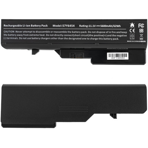 Батарея для ноутбука LENOVO 57Y6454 (B470, B570, G460, G470, G480, G560, G570, G770, V370, V470, V570, IdeaPad: V360, V460, Z360, Z370, Z380, Z460, Z470, Z480, Z560, Z570) 10.8V 5600mAh Black (LG/ Samsung/ Sanyo)