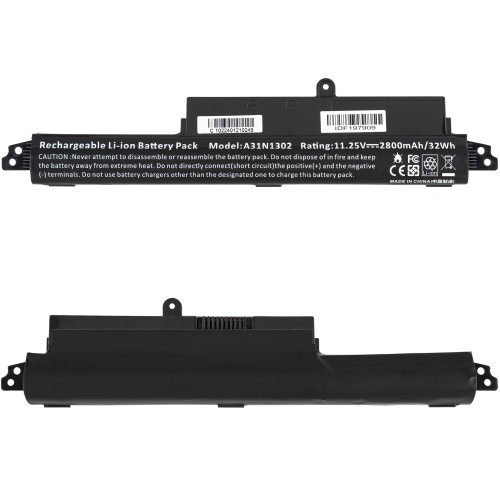 Батарея для ноутбука ASUS A31N1302 (X200CA, X200MA, X200LA, F200CA) 11.25V 2800mAh Black (LG/ Samsung/ Sanyo)