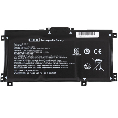 Батарея для ноутбука HP LK03XL (ENVY X360 15-BP series) 11.55V 3500mAh Black