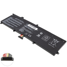 Батарея для ноутбука ASUS C21-X202 (S200E, X202E, X201E, Q200E series) 7.4V 4000mAh Black