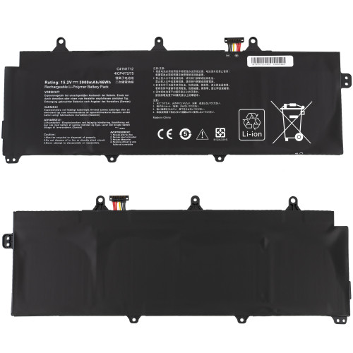 Батарея для ноутбука ASUS C41N1712 (Zephyrus: GX501VI, GX501VIK, GX501VSK series) 15.4V 3000mAh Black