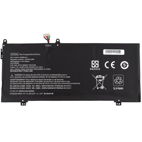 Батарея для ноутбука HP CP03XL (Spectre X360 13-AE) 11.4V 4900mAh Black