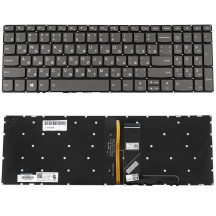 Б. У. Клавіатура для ноутбука LENOVO (IdeaPad: 330S-15) rus, black, без фрейма, підсвічування клавіш(оригінал)