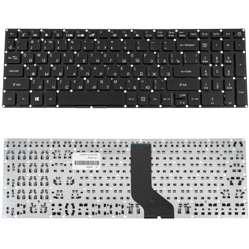 Клавіатура для ноутбука ACER (AS: A315-53) rus, black, без фрейма