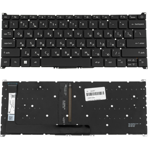 Клавиатура для ноутбука ACER (AS: A314-36, A314-42) rus, black, без фрейма, , підсвічування клавіш