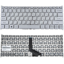 Клавиатура для ноутбука ACER (AS: SF314-42, SF314-57) rus, silver, без фрейма