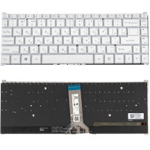 Клавіатура для ноутбука ACER (ConceptD 5 CN516-72) rus, white, без кадру, підсвічування клавіш